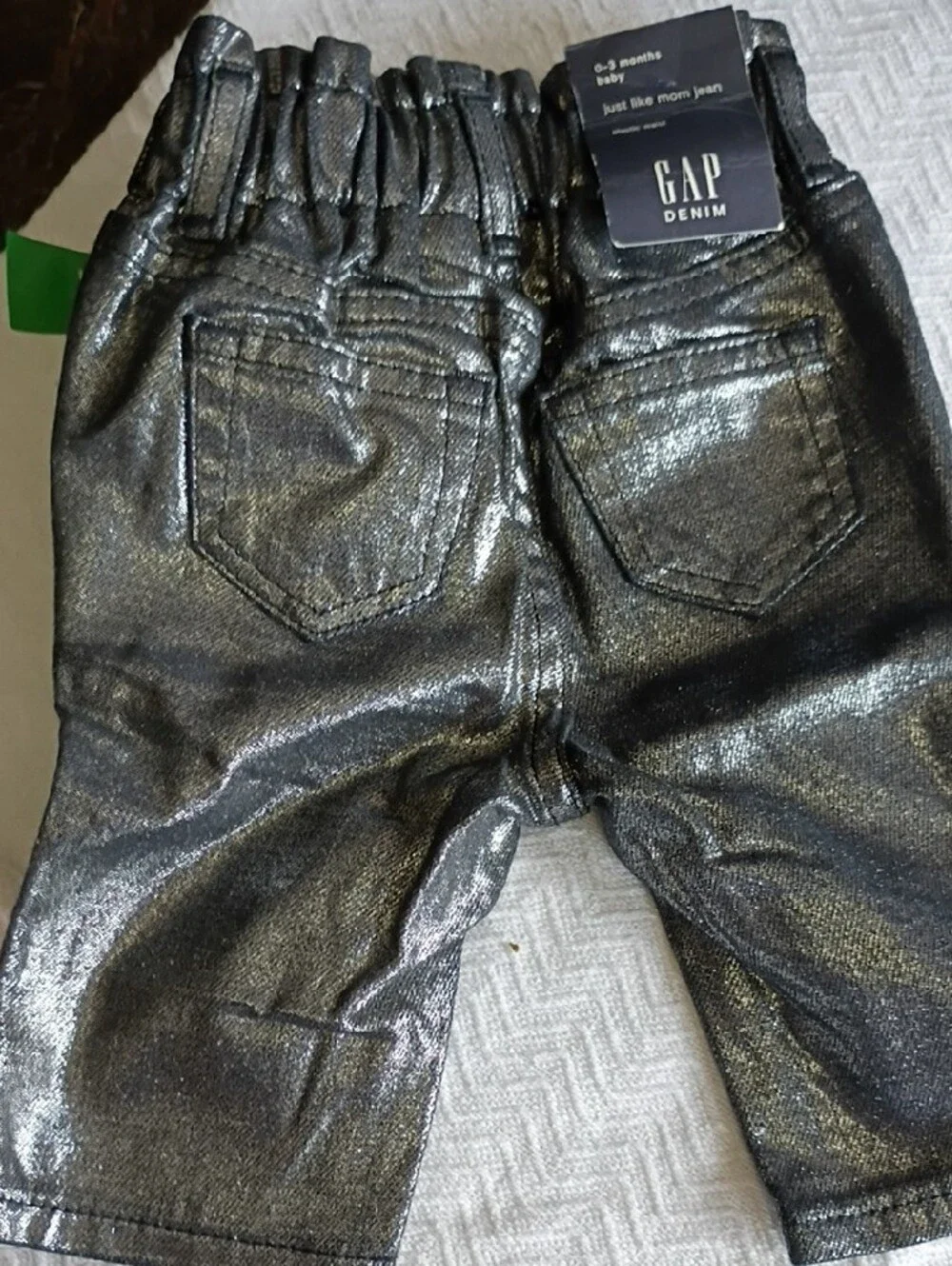 GAP Shiny Metallic Black Toddler Pants